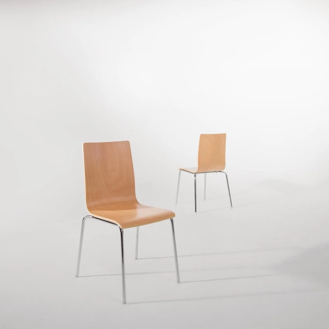 Bolero Square Back Sidechair (Natural Finish) (Pack 4) - Image 7
