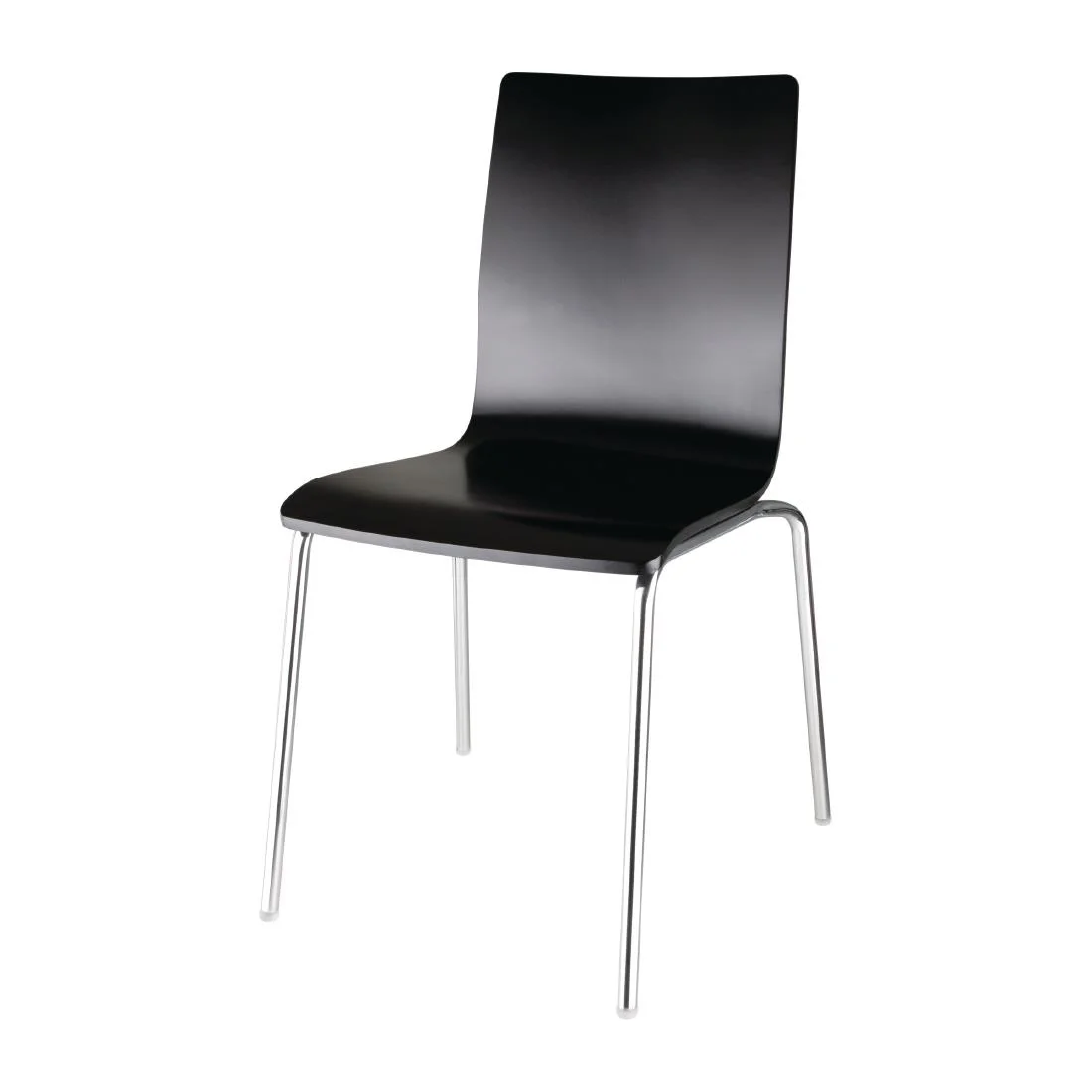 Bolero Black Square Back Side Chair (Pack of 4) - Image 3