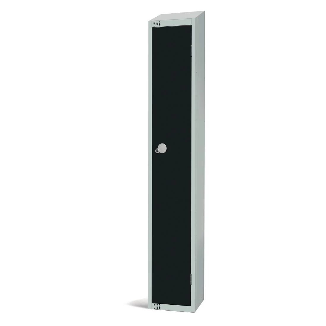 Elite Single Door Electronic Combination Locker with sloping top Black