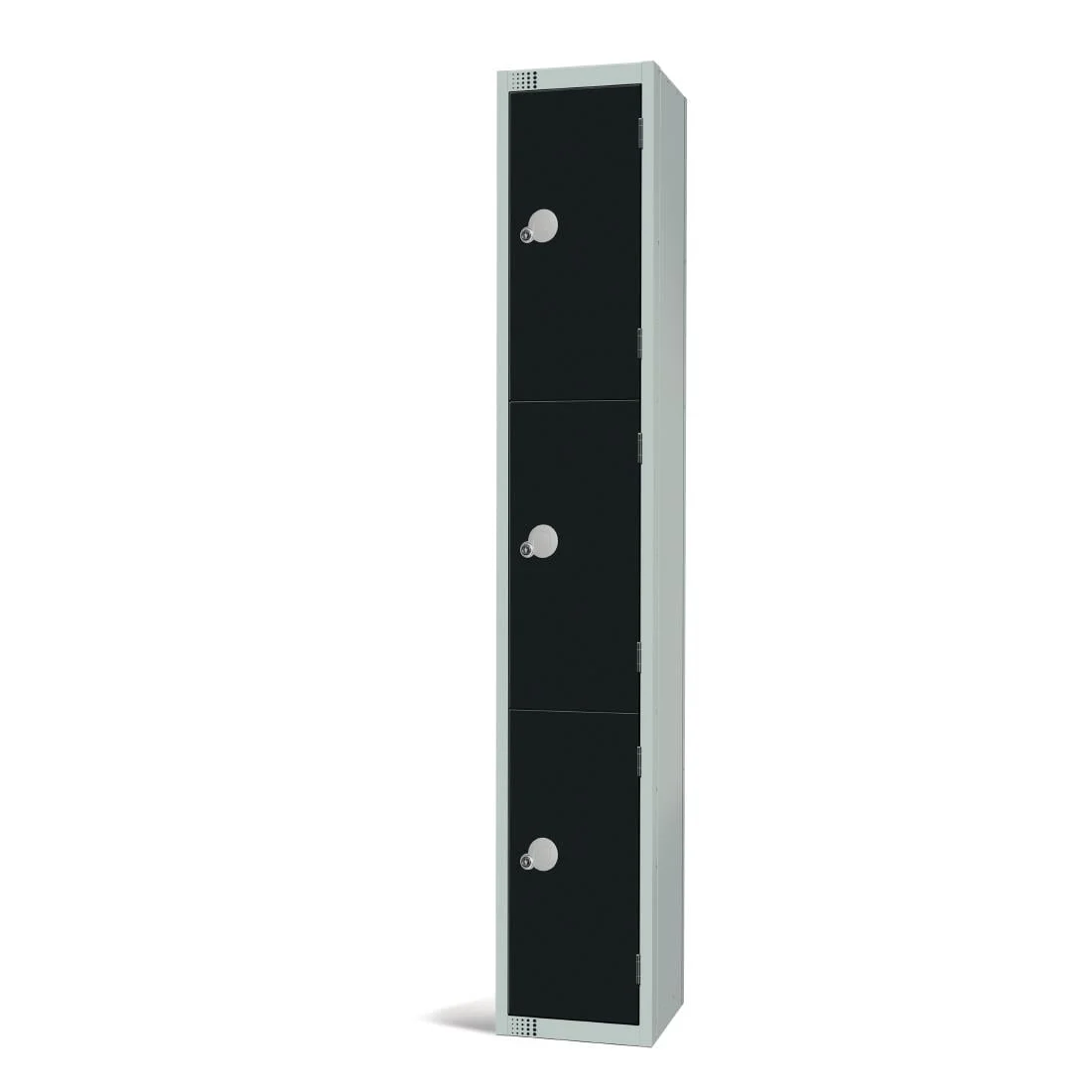 Elite Three Door Coin Return Locker Black - Image 3