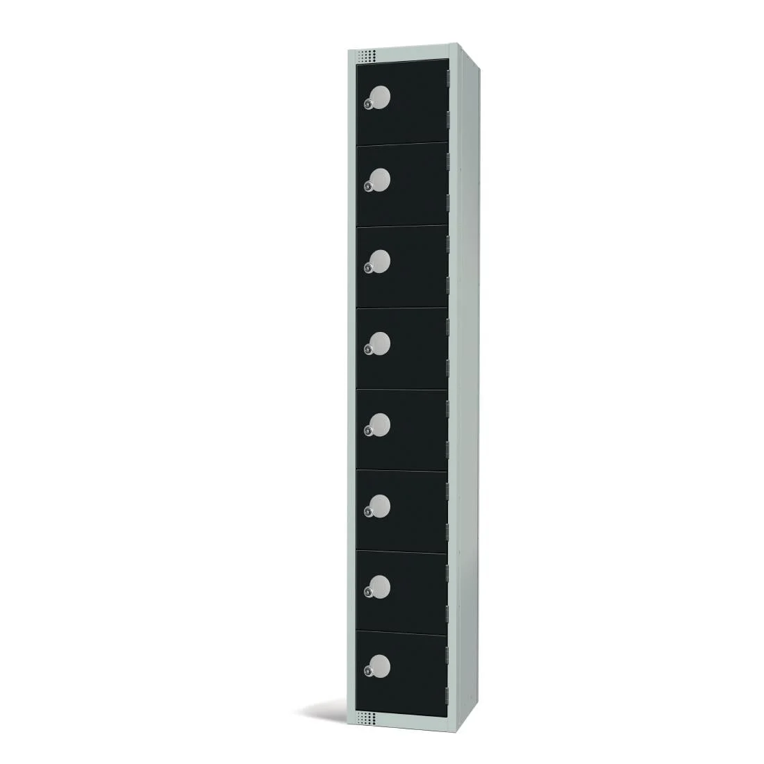 Elite Eight Door Coin Return Locker Black - Image 3