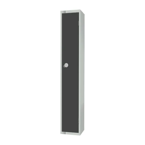 Elite Single Door Padlock Locker Graphite Grey