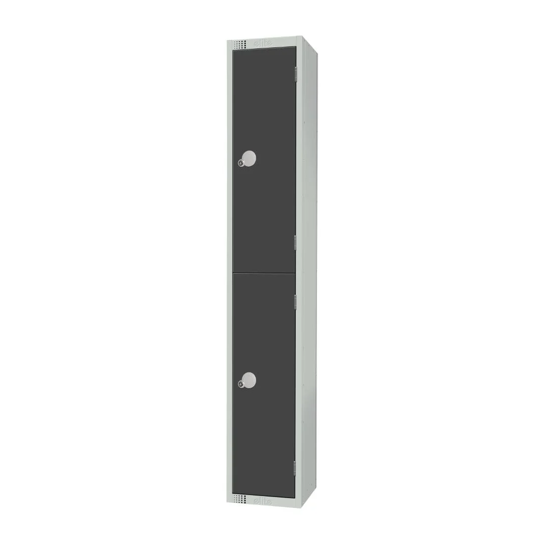 Elite Double Door Camlock Locker Graphite Grey - Image 2