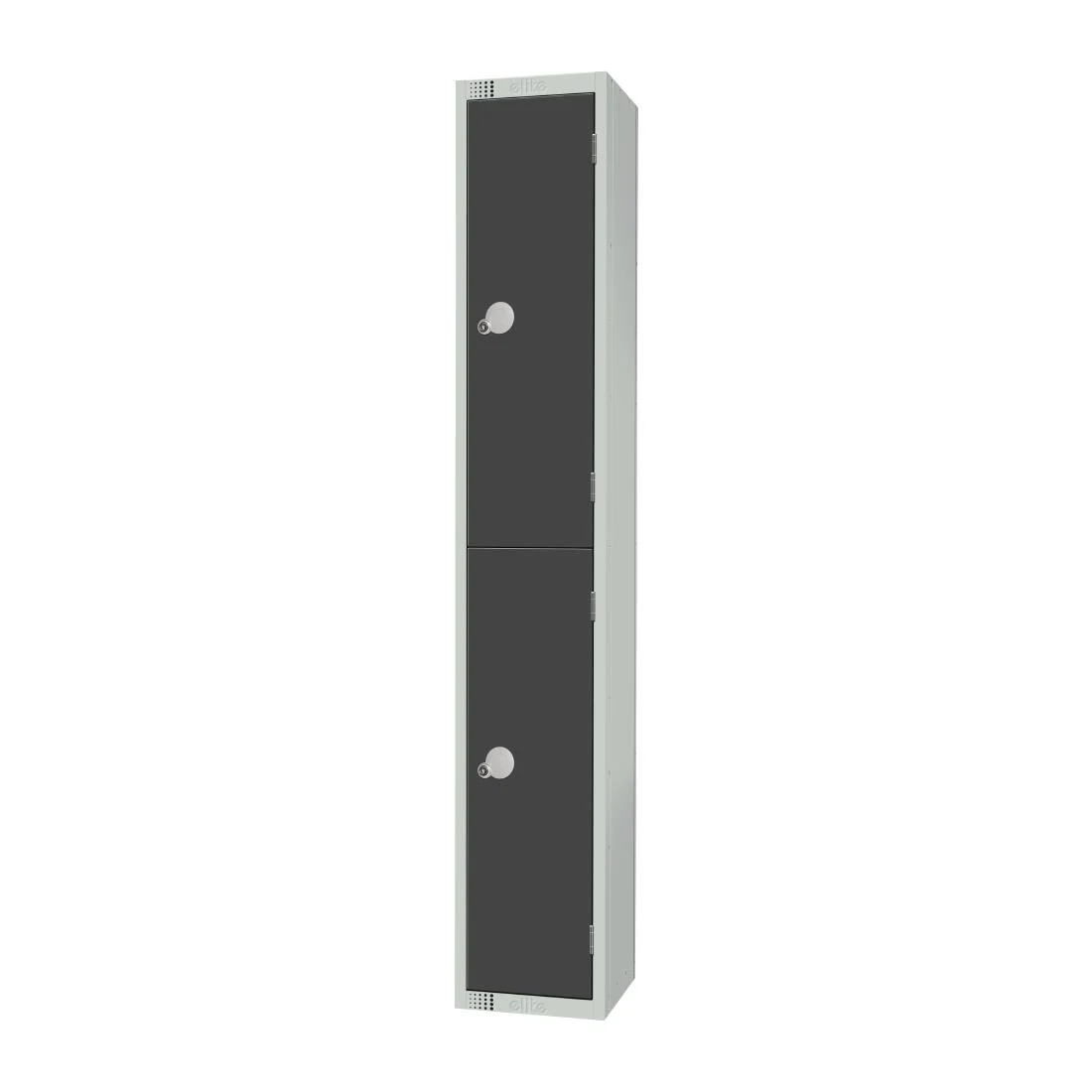 Elite Double Door Padlock Locker Graphite Grey - Image 2