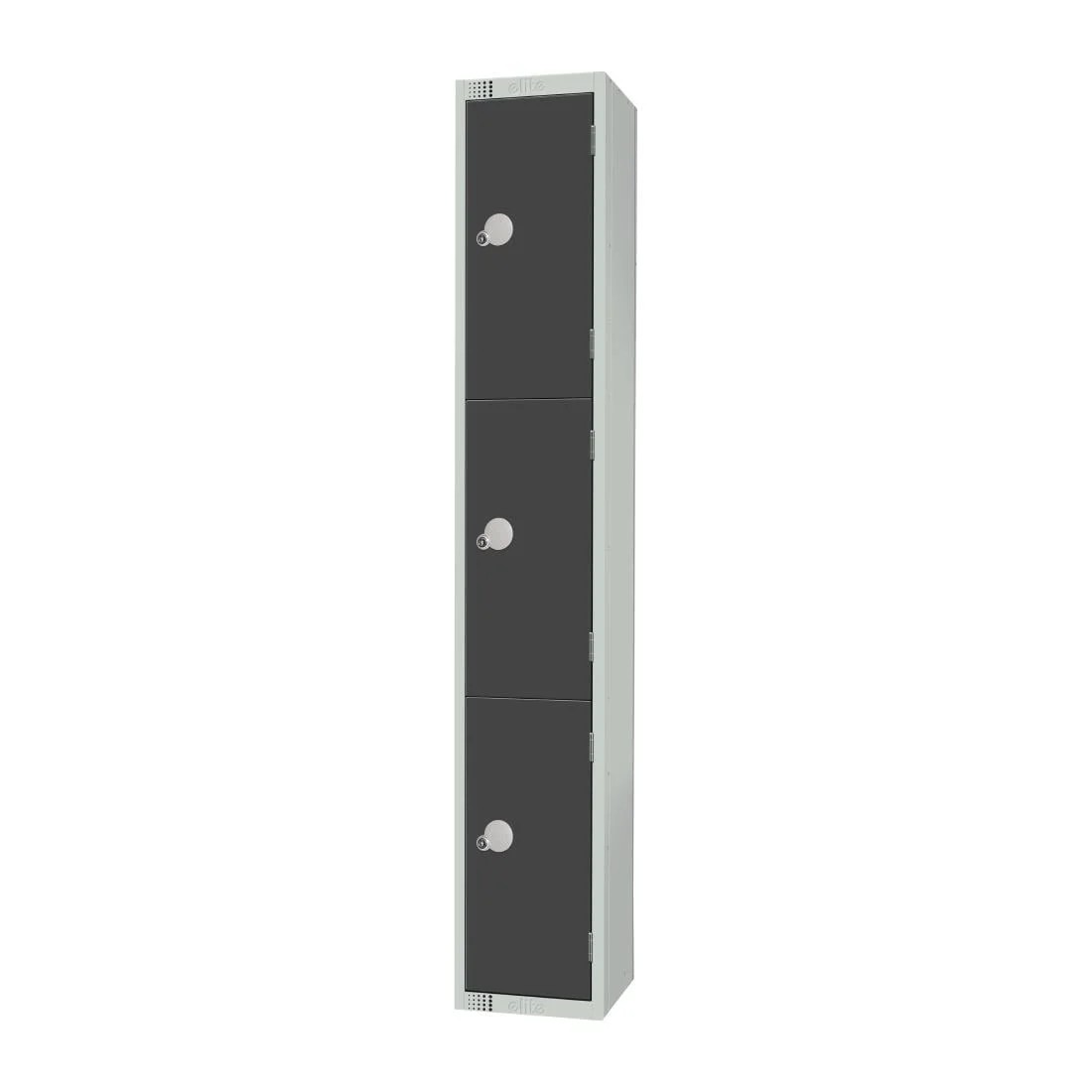 Elite Three Door Coin Return Locker Graphite Grey - Image 3