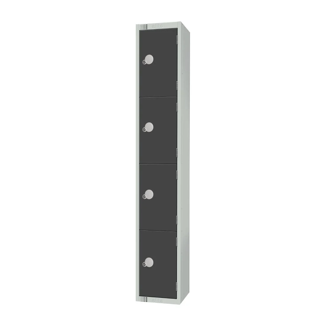 Elite Four Door Coin Return Locker Graphite Grey