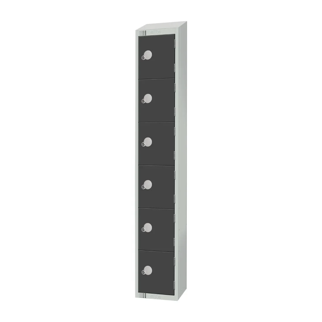 Elite Six Door Manual Combination Locker Locker Graphite Grey - Image 2