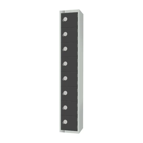 Elite Eight Door Electronic Combination Locker Graphite Grey