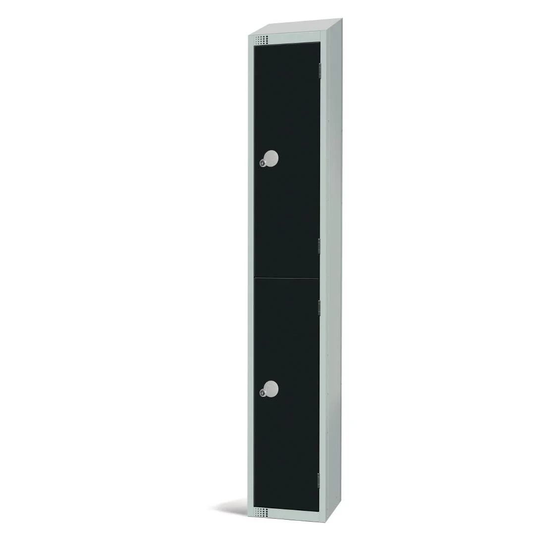 Elite Double Door Manual Combination Locker Locker Black with sloping top - Image 2