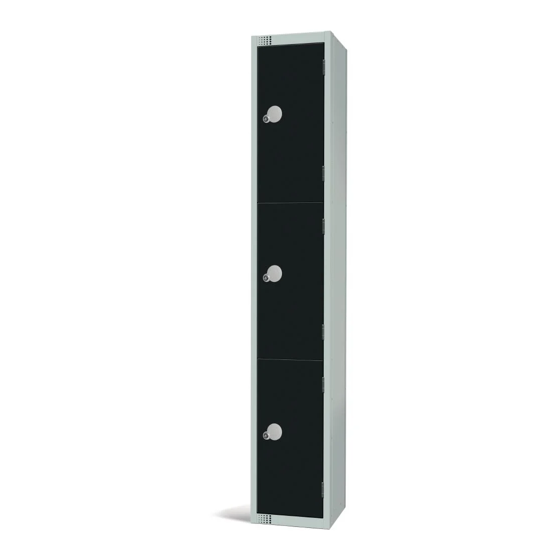 Elite Three Door Coin Return Locker Black - Image 3