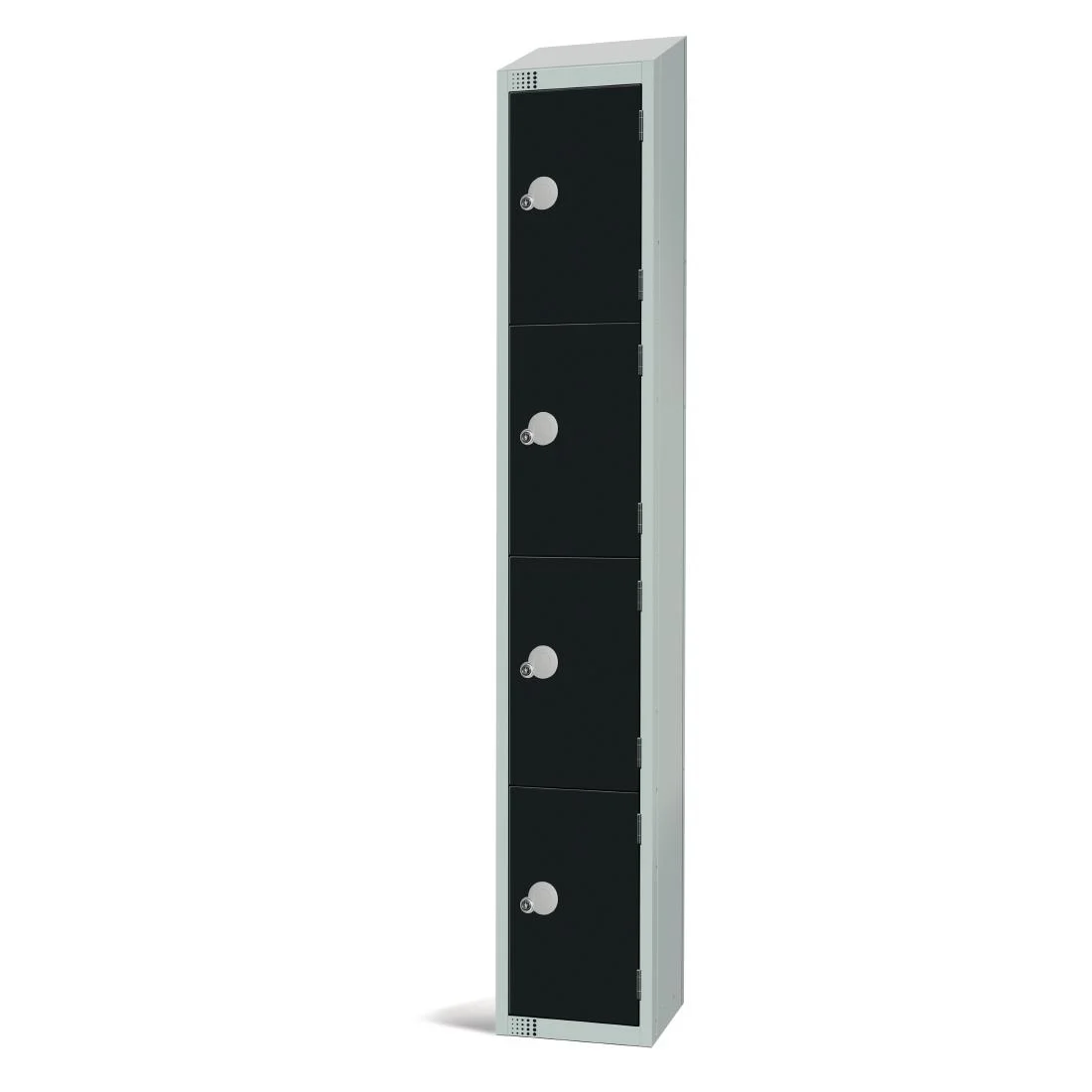 Elite Four Door Manual Combination Locker Locker Black with sloping top - Image 2