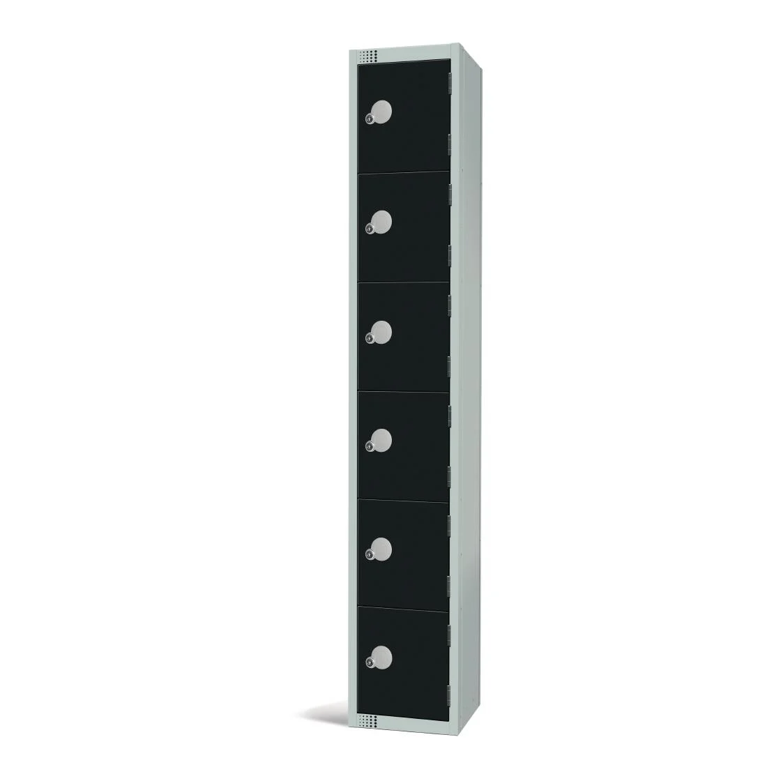 Elite Six Door Electronic Combination Locker Black