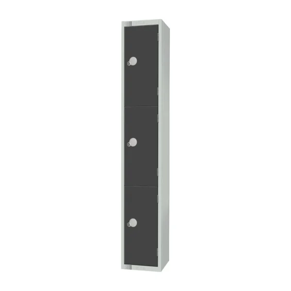 Elite Three Door Manual Combination Locker Locker Graphite Grey
