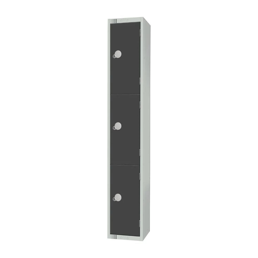 Elite Three Door Manual Combination Locker Locker Graphite Grey - Image 2