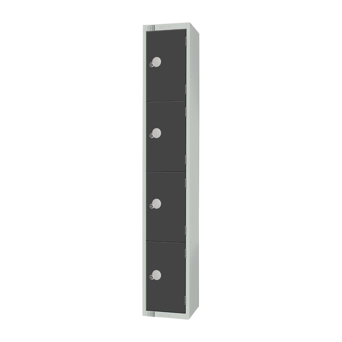 Elite Four Door Camlock Locker Graphite Grey