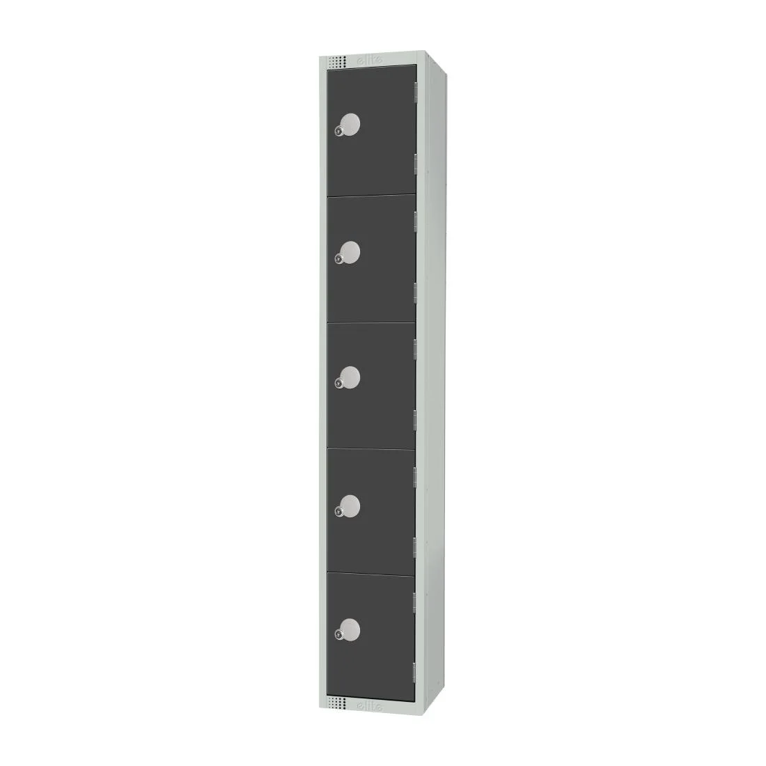 Elite Five Door Padlock Locker Graphite Grey - Image 2