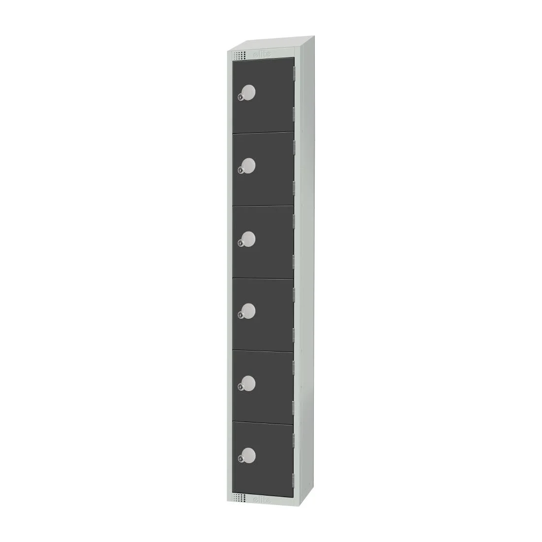 Elite Six Door Camlock Locker Graphite Grey - Image 2