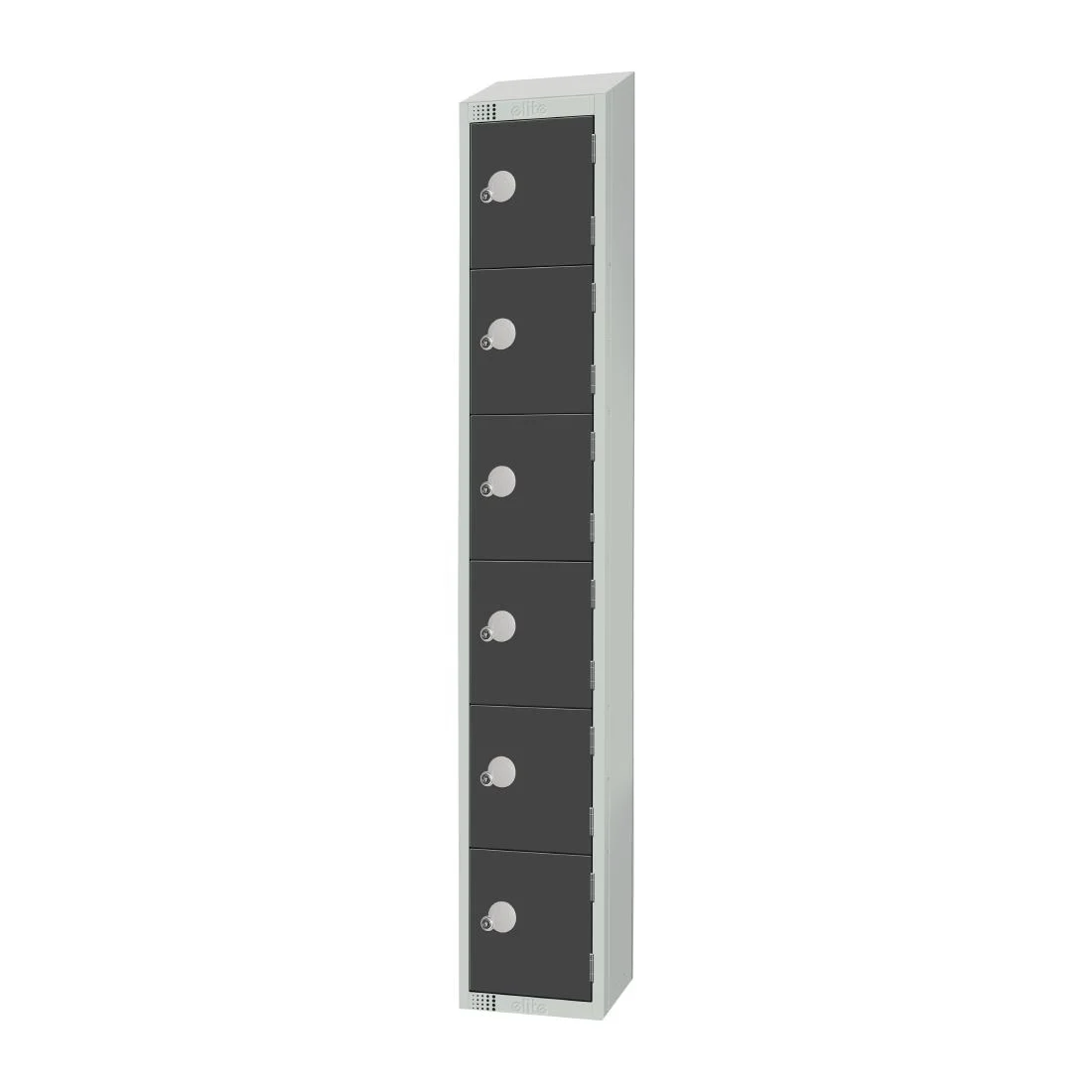 Elite Six Door Padlock Locker Graphite Grey - Image 2