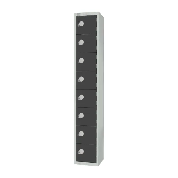 Elite Eight Door Manual Combination Locker Locker Graphite Grey