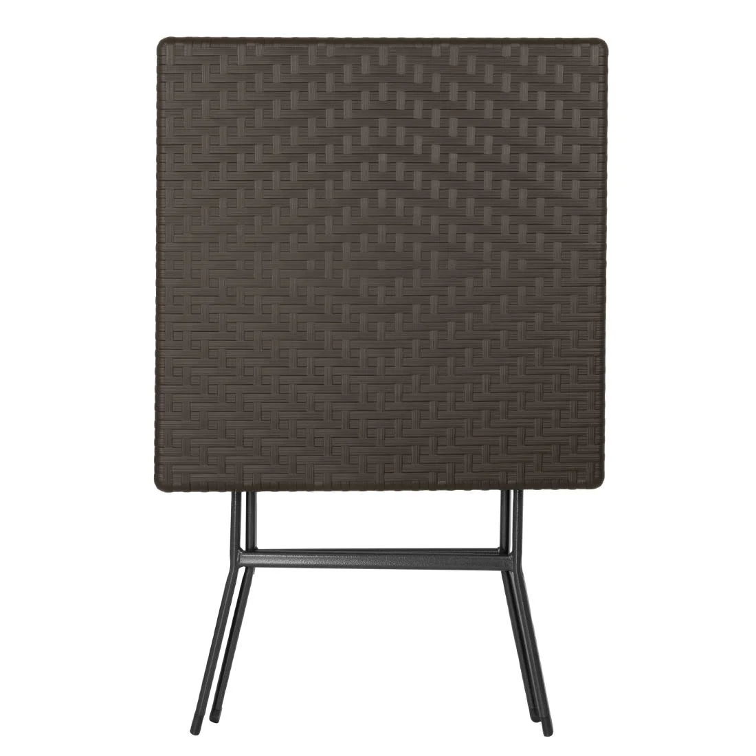 Bolero Square Folding Table Brown 620mm - Image 3