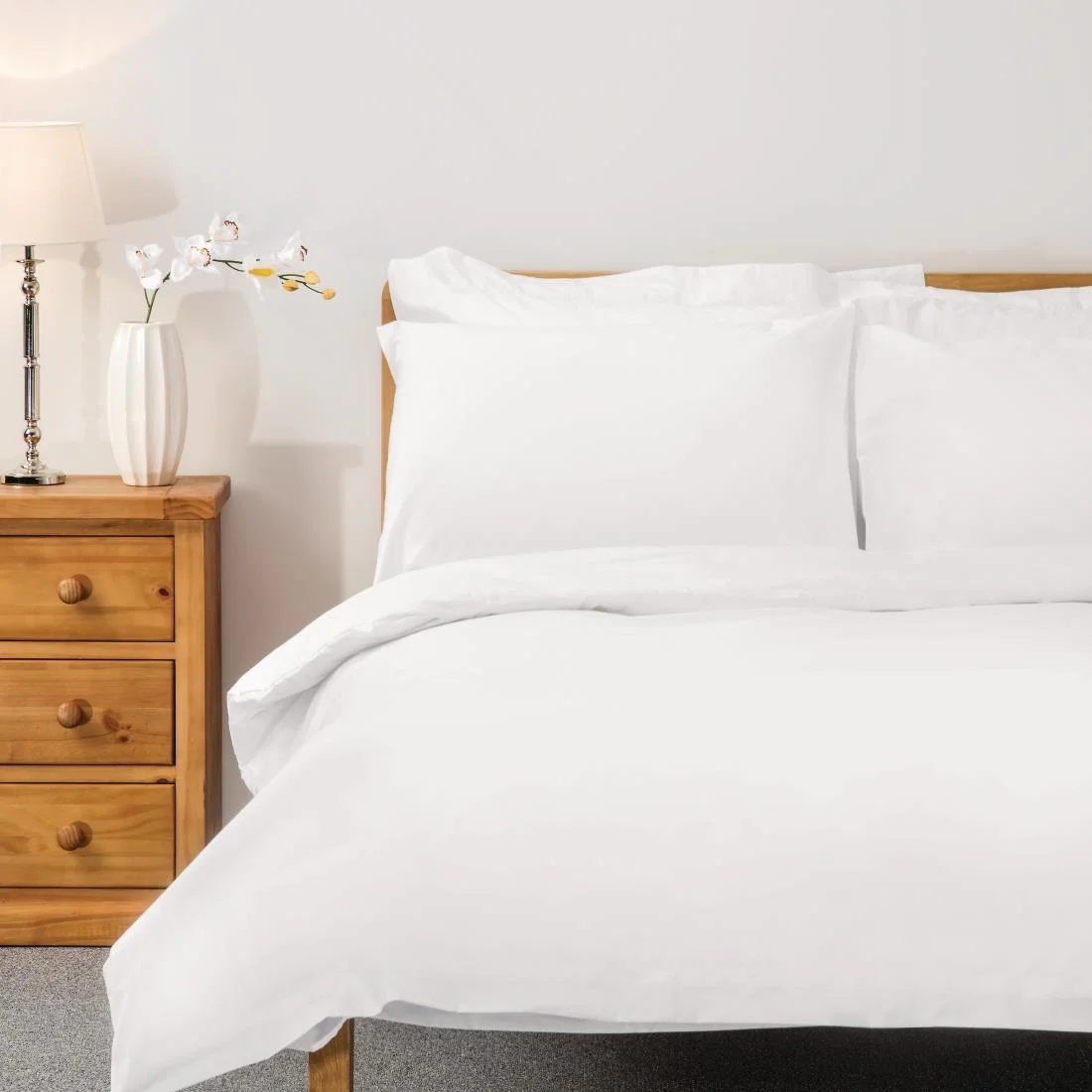 Mitre Comfort Percale Duvet Cover White Single - Image 5