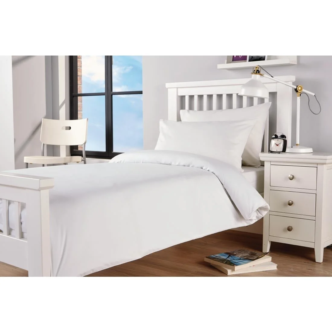 Mitre Essentials Spectrum Duvet Cover White Double