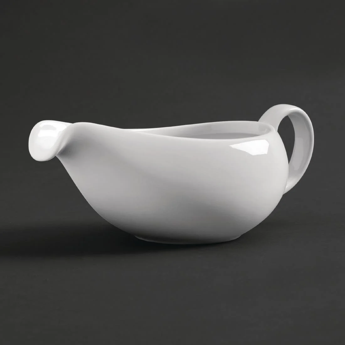 Royal Porcelain Classic White Gravy Boat 380ml - Image 4