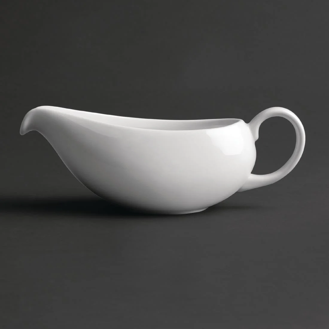 Royal Porcelain Classic White Gravy Boat 380ml - Image 1