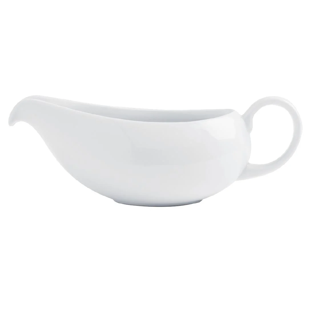 Royal Porcelain Classic White Gravy Boat 380ml - Image 2