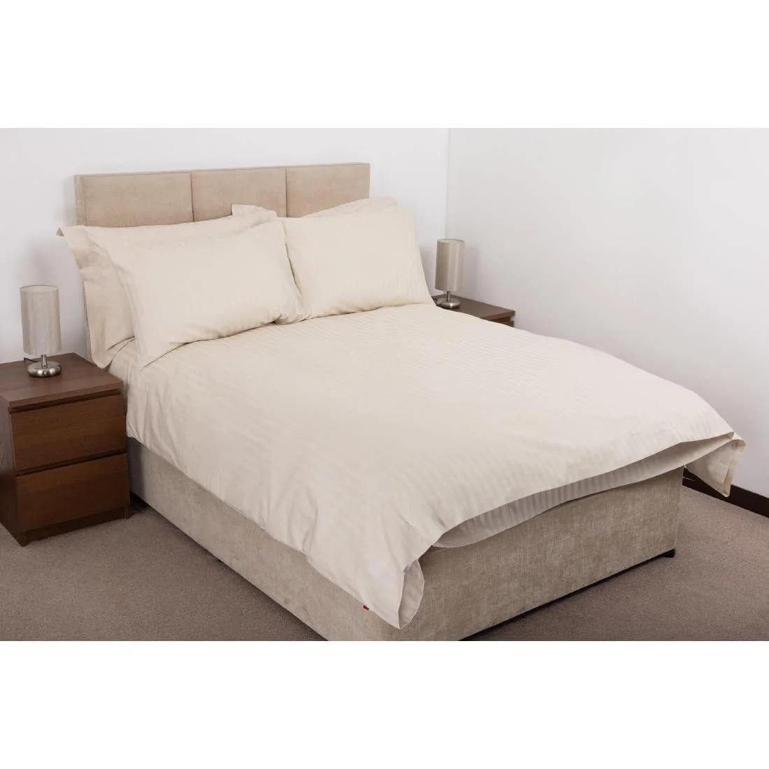 Mitre Comfort Satin Pillowcase Oatmeal - Image 2