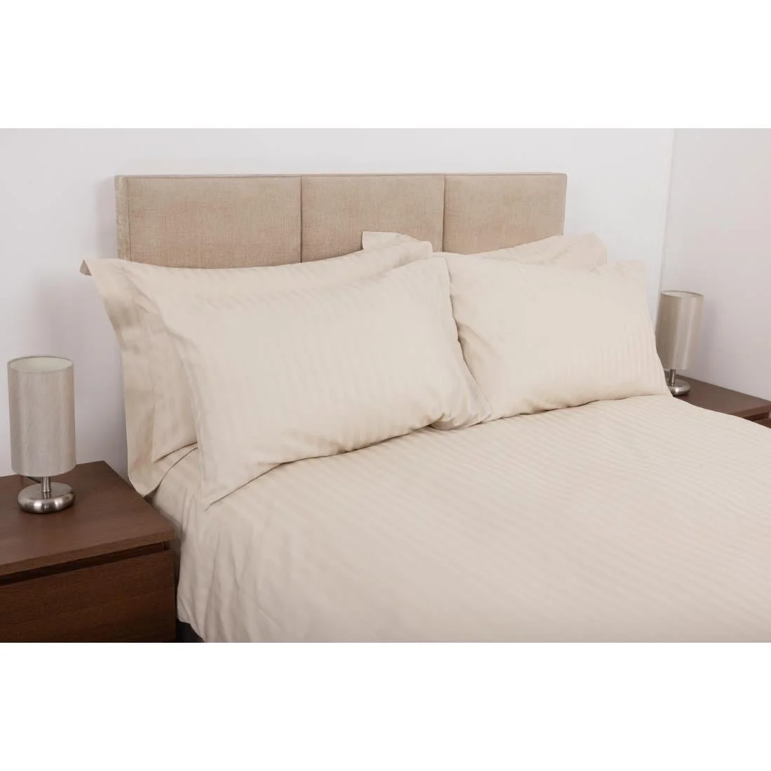 Mitre Comfort Satin Pillowcase Oatmeal - Image 3