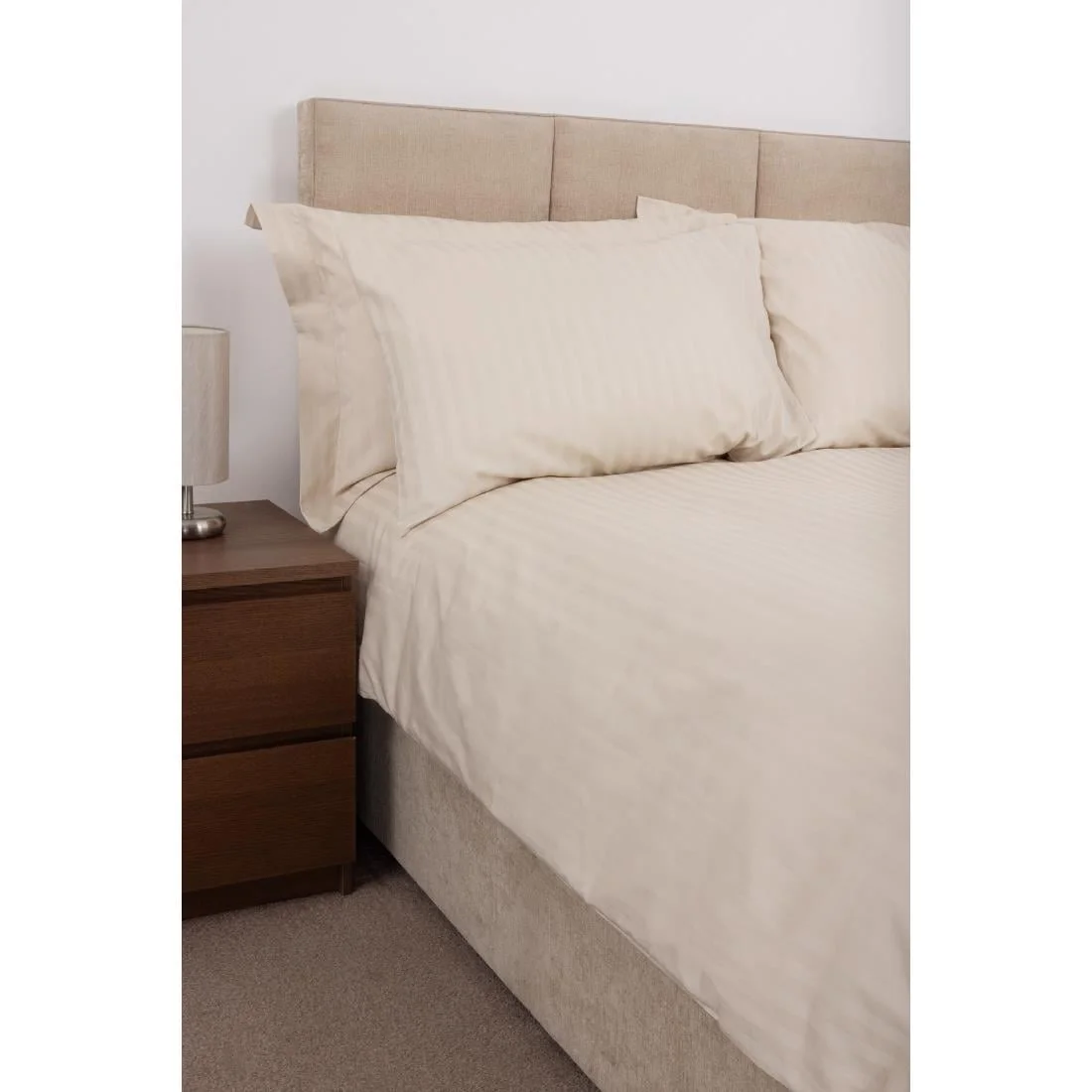 Mitre Comfort Satin Pillowcase Oatmeal - Image 4