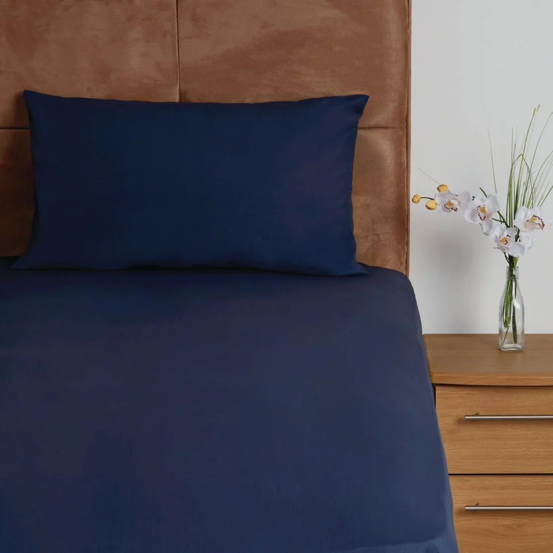 Mitre Essentials Temir Flat Sheet Navy - Image 3