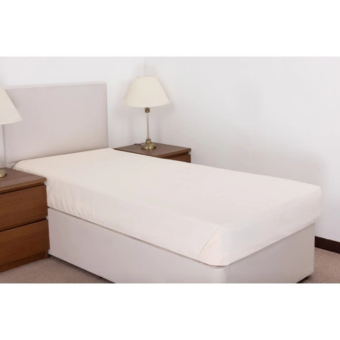 Mitre Essentials Temir Flat Sheet Oatmeal Single