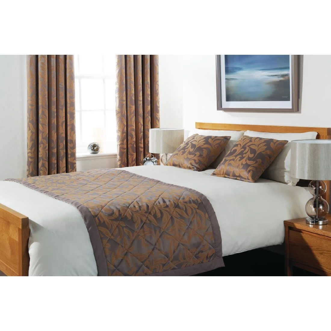 Mitre Essentials Kensington Bedspreads Greystone