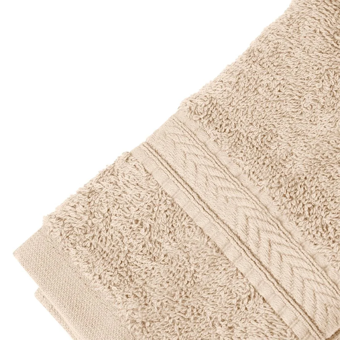 Mitre Essentials Nova Face Cloth Beige (10 Pack) - Image 3