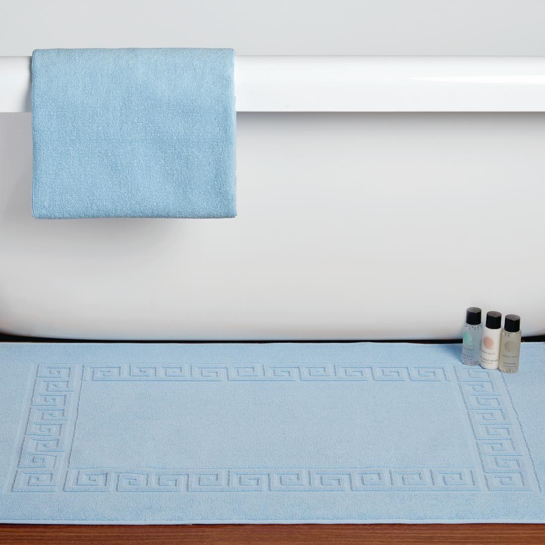 Mitre Essentials Nova Bath Mat Blue