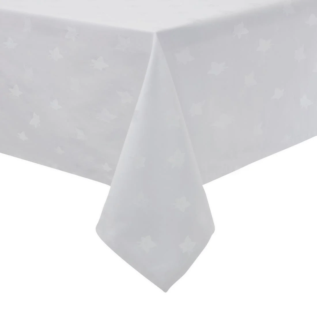 Mitre Luxury Luxor Tablecloth Ivy Leaf White