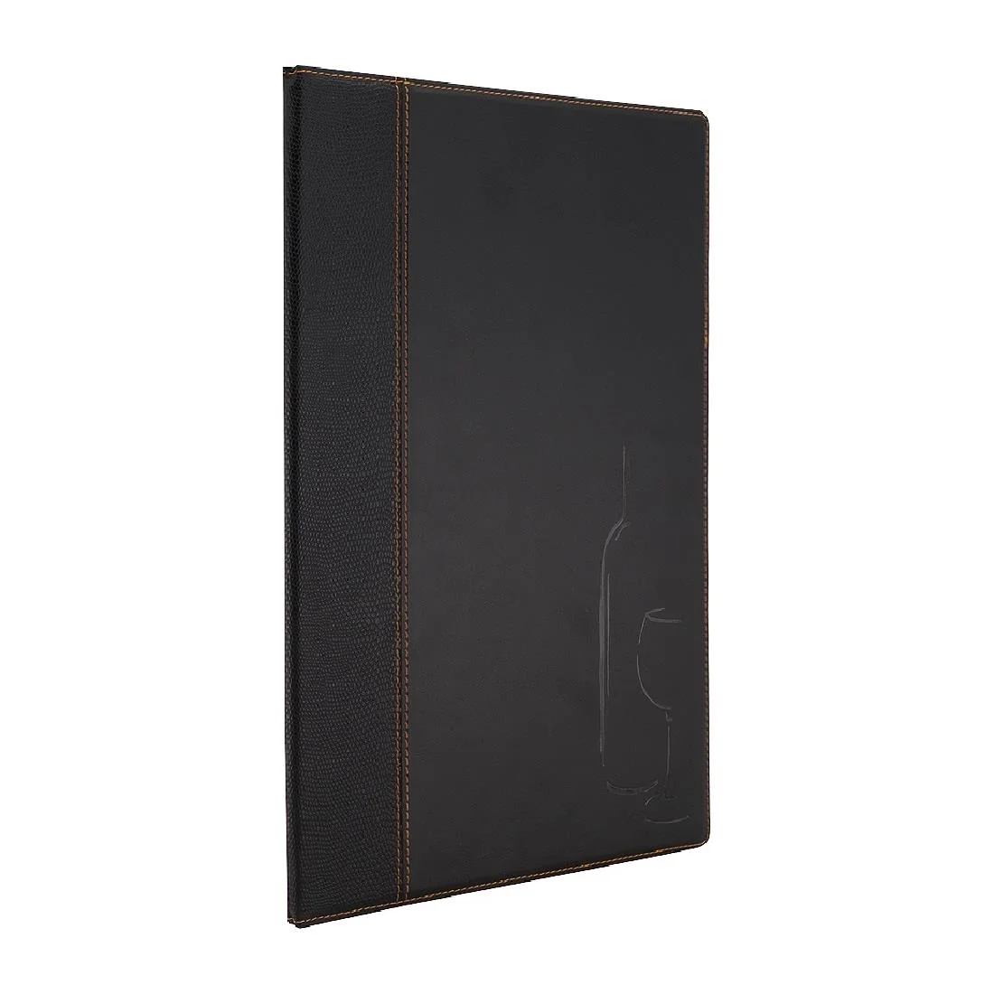 Securit Contemporary Wine List Cover Black A4 - Image 2