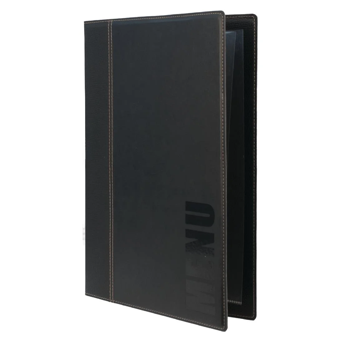 Securit Contemporary Menu Cover Black A4 - Image 2