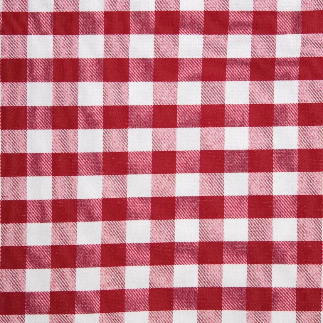 Gingham Polyester Napkins Red Check (10 Pack) - Image 3