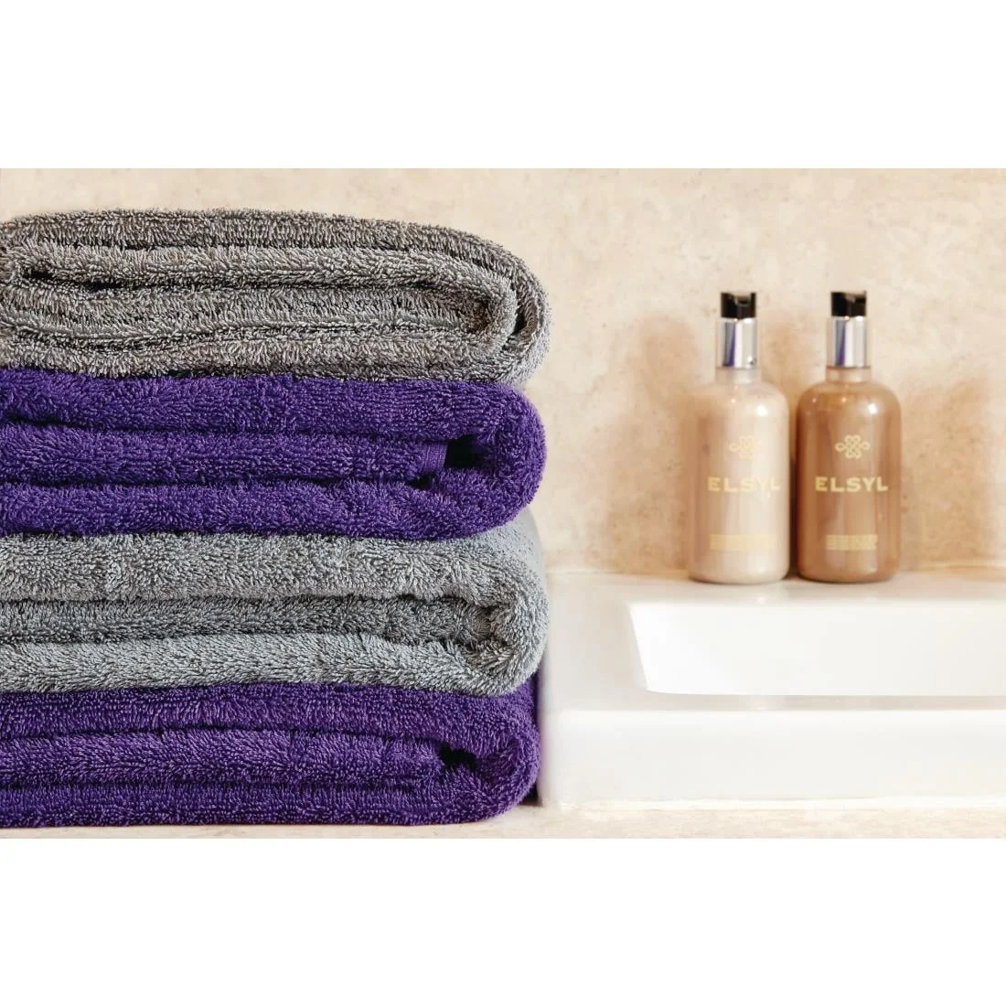 Mitre Comfort Enigma Towels Purple