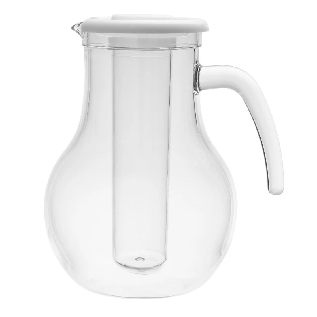 Olympia Kristallon Jug With Cooling Tube Polycarbonate Plain 1600ml - Image 1