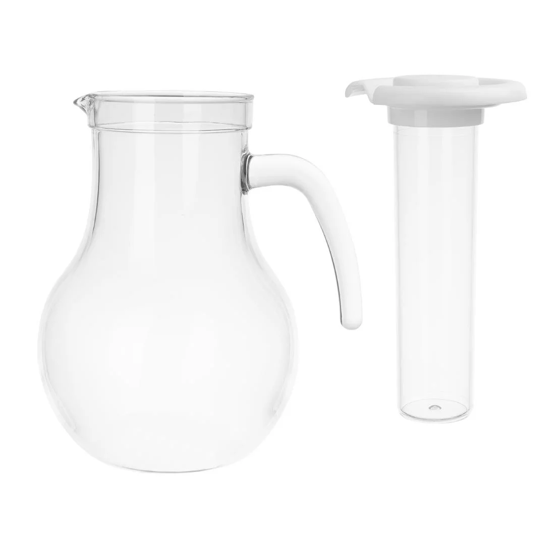 Olympia Kristallon Jug With Cooling Tube Polycarbonate Plain 1600ml - Image 3