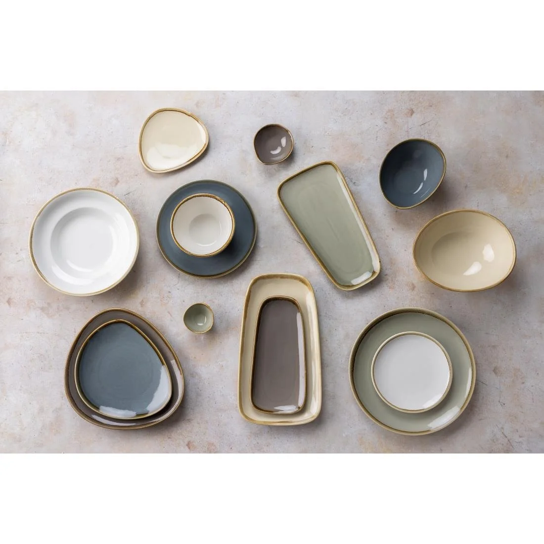 Olympia Kiln Round Coupe Plates Chalk 180mm (6 Pack) - Image 8