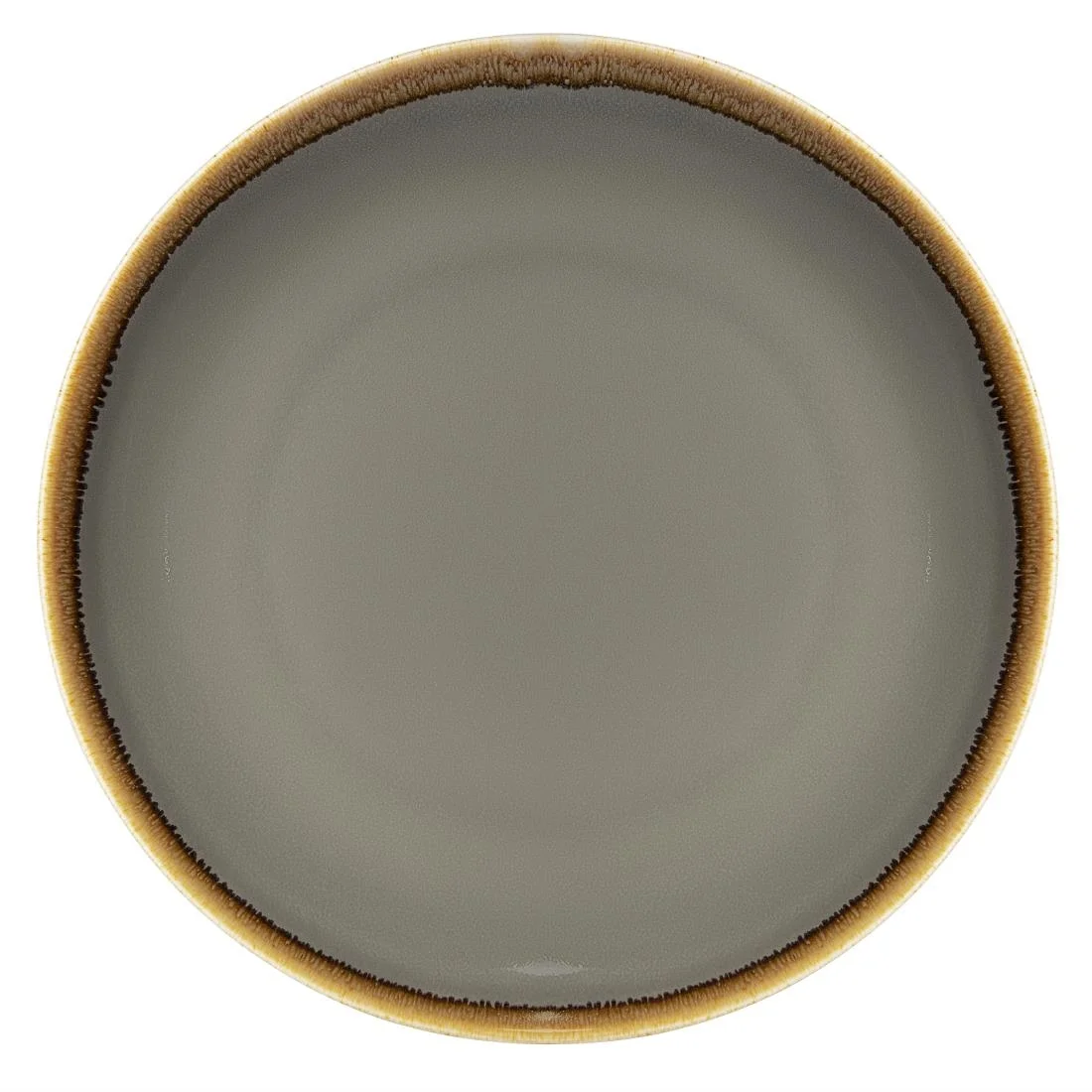 Olympia Kiln Round Coupe Plate Smoke 280mm