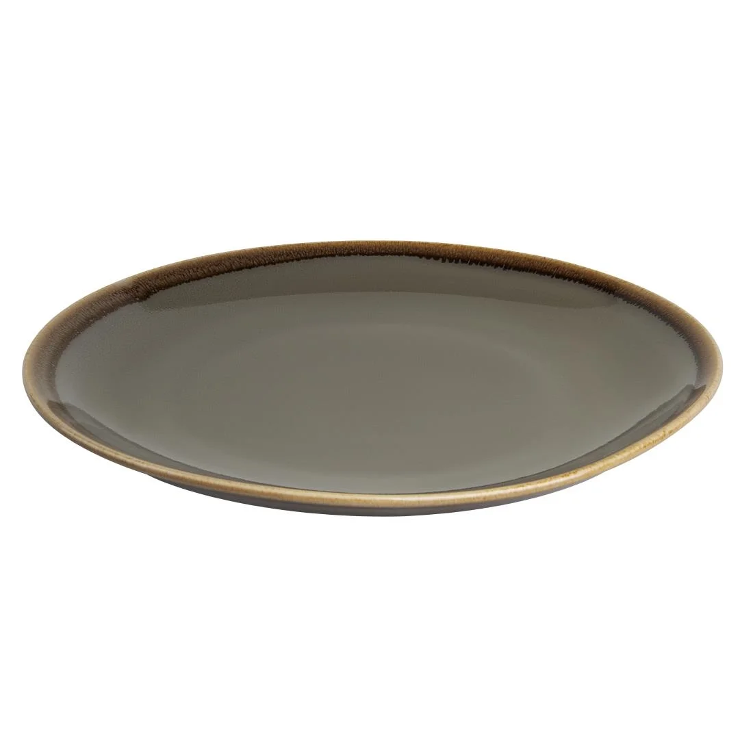 Olympia Kiln Round Coupe Plate Smoke 280mm - Image 2