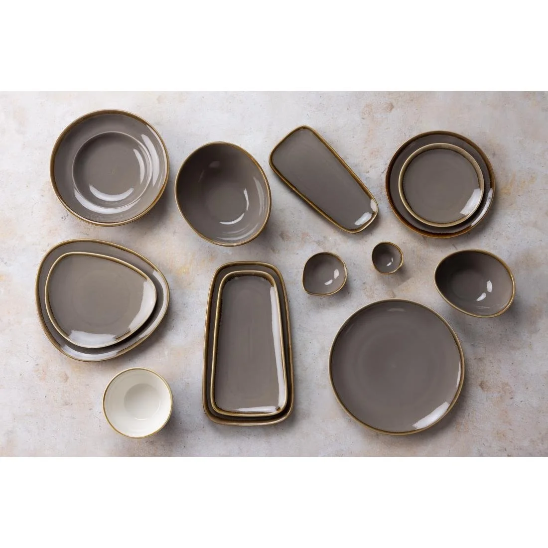 Olympia Kiln Smoke Round Coupe Plates 180mm (6 Pack) - Image 6