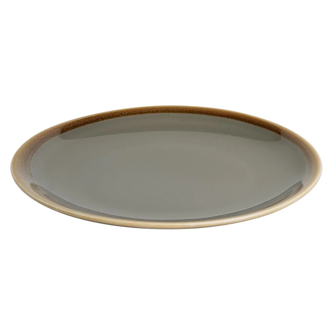 Olympia Kiln Round Coupe Plate Smoke 230mm - Image 4