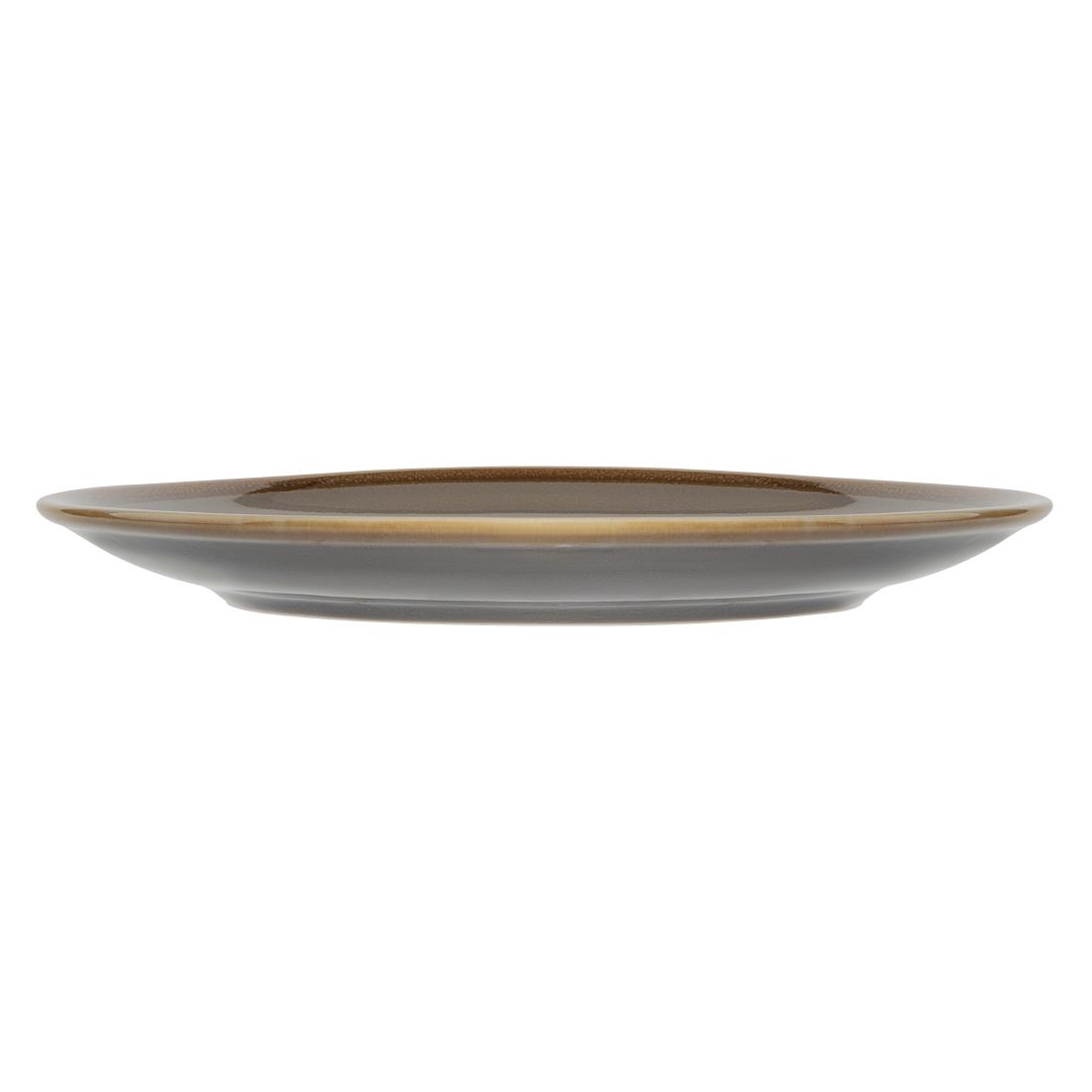 Olympia Kiln Round Coupe Plate Smoke 230mm